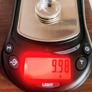 Black Saphire 14k White Gold Size 10